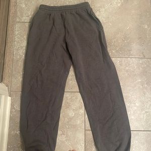 Grey sweatpants